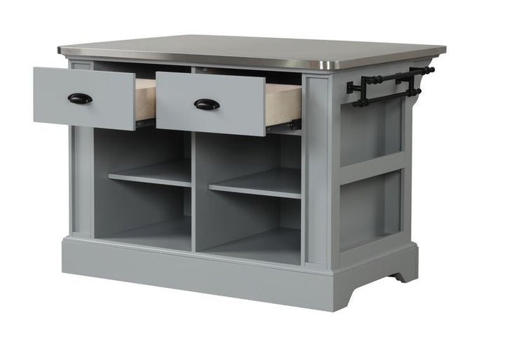ACME Urrur Gray Finish Kitchen Island Model AC00187 - MONAVILLA