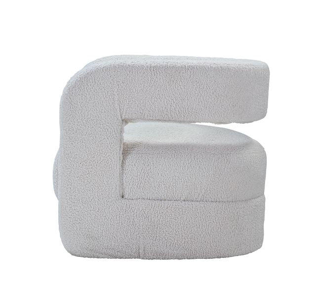 ACME Yitua White Teddy Sherpa Accent Chair Model AC00233 - MONAVILLA