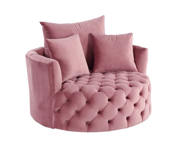 ACME Zunyas Pink Velvet Model AC00291 - MONAVILLA
