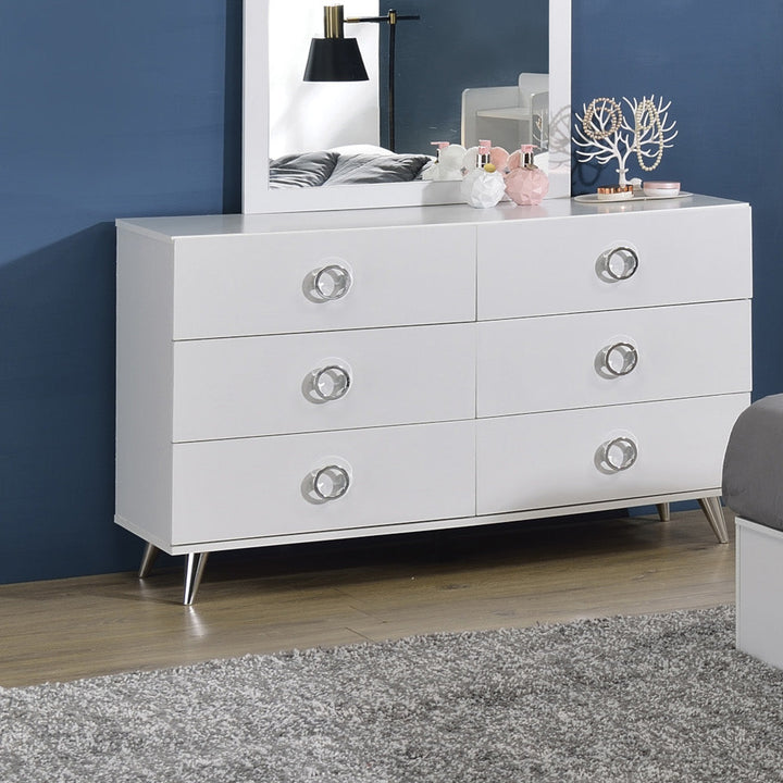 ACME Perse White Finish Dresser Model AC00549 - MONAVILLA