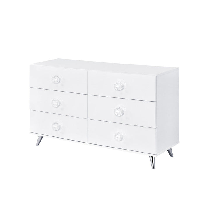 ACME Perse White Finish Dresser Model AC00549 - MONAVILLA