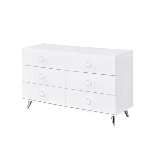 ACME Perse White Finish Dresser Model AC00549 - MONAVILLA