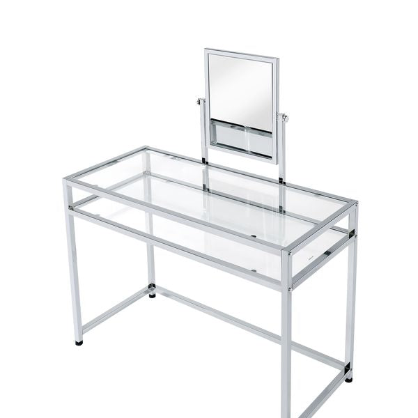 ACME Coleen Chrome Finish Vanity Desk Model AC00666 - MONAVILLA