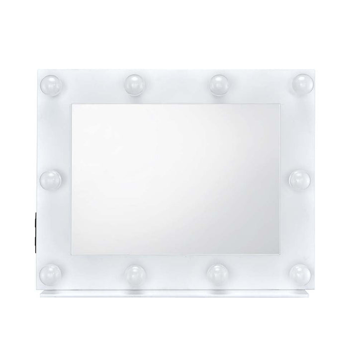 ACME Avery White Finish Accent Mirror Model AC00759 - MONAVILLA
