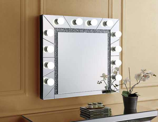 ACME Noralie Mirrored & Faux Diamonds Wall Decor Model AC00762 - MONAVILLA
