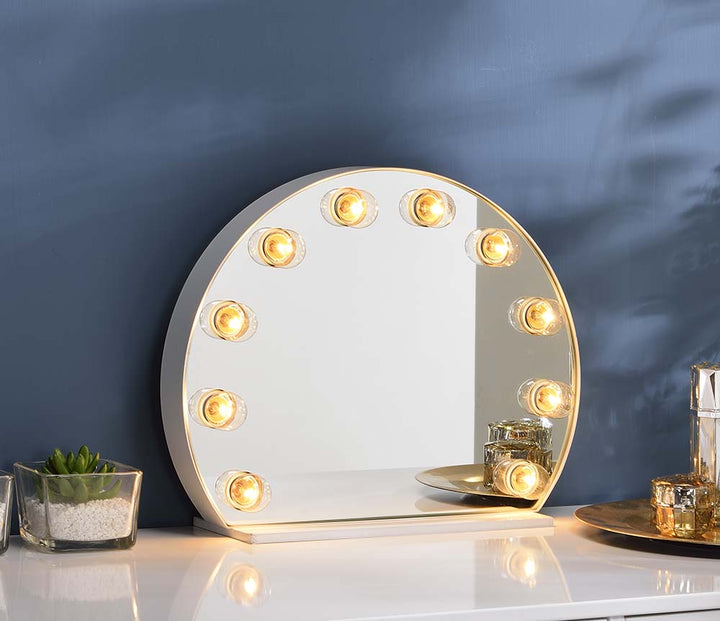 ACME Alma White Finish Accent Mirror Model AC00787 - MONAVILLA