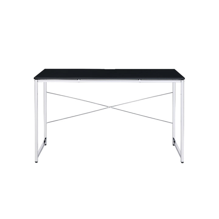 ACME Tennos Black & Chrome Finish Vanity Desk Model AC00904 - MONAVILLA
