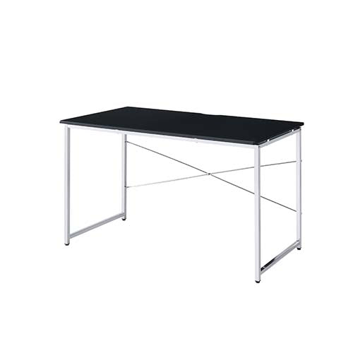ACME Tennos Black & Chrome Finish Vanity Desk Model AC00904 - MONAVILLA