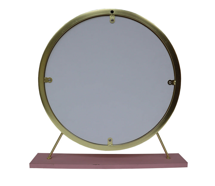 ACME Adao Faux Fur, Mirror, Pink & Gold Finish Vanity Mirror Model AC00934 - MONAVILLA