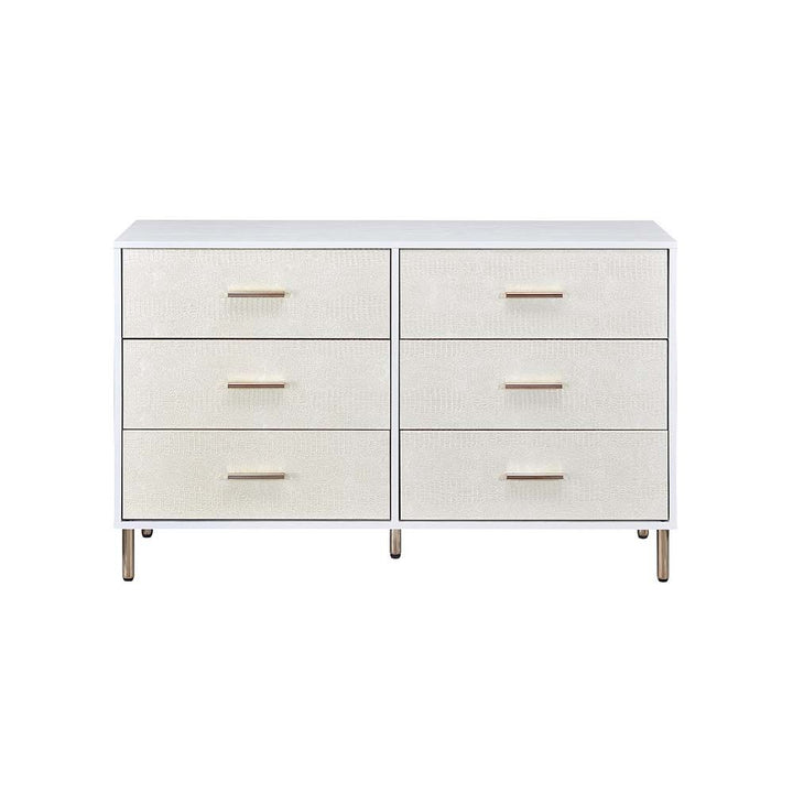 ACME Myles White, Champagne & Gold Finish Dresser Model AC00960 - MONAVILLA