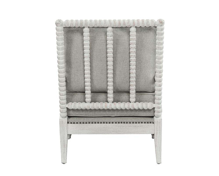 ACME Saraid Gray Linen & Light Oak Finish Accent Chair Model AC01164 - MONAVILLA