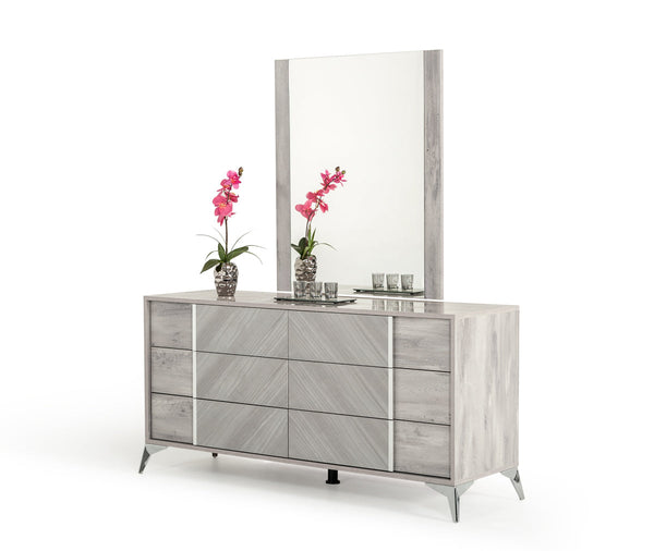 Nova Domus Alexa Italian Modern Grey Dresser - MONAVILLA