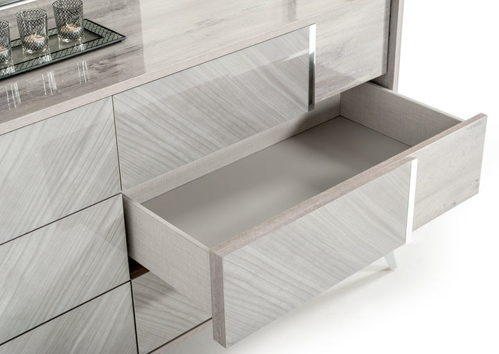 Nova Domus Alexa Italian Modern Grey Dresser - MONAVILLA