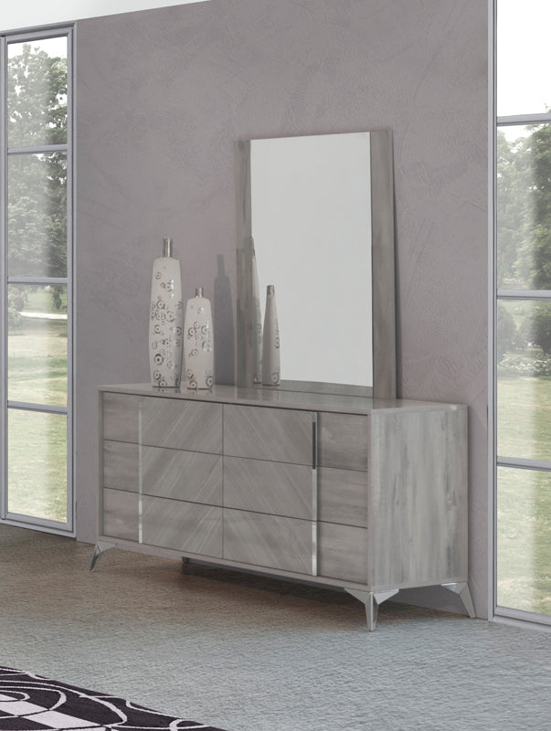 Nova Domus Alexa Italian Modern Grey Mirror - MONAVILLA