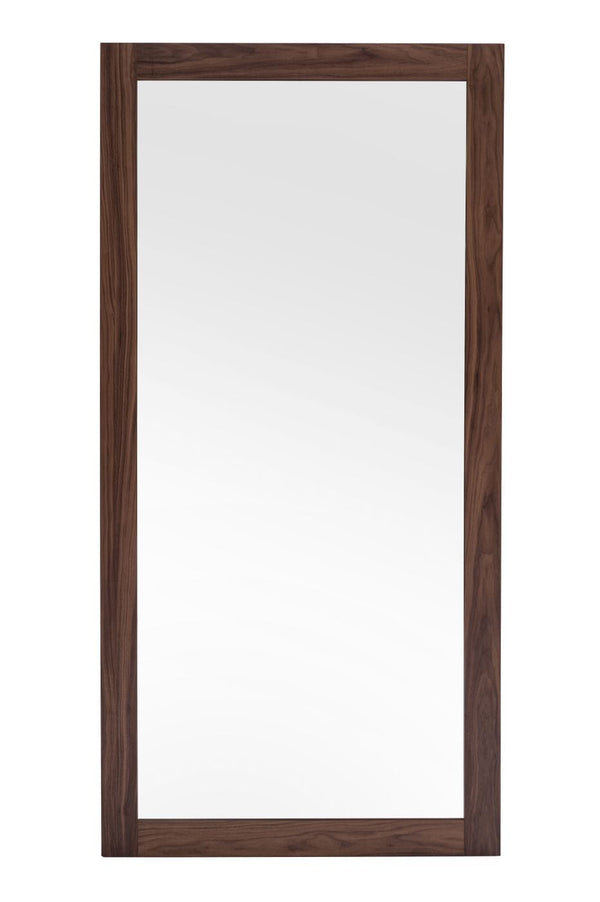 Modrest Amberlie Modern Walnut Floor Mirror - MONAVILLA