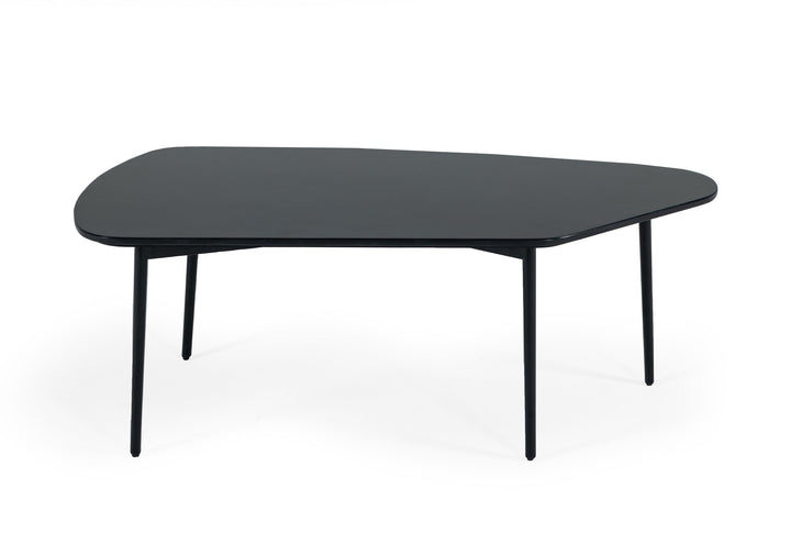 Modrest Andros Black Marble & Black Metal Coffee Table - MONAVILLA