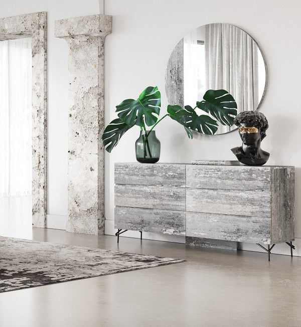 Nova Domus Aria Italian Modern Matt Grey Dresser - MONAVILLA