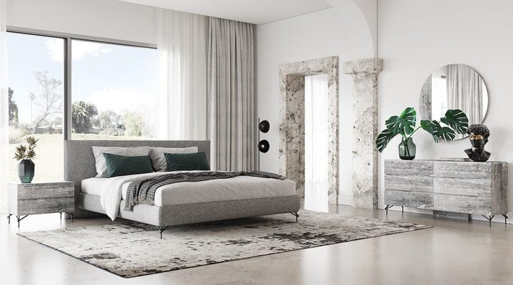 Nova Domus Aria Italian Modern Matt Grey Dresser - MONAVILLA
