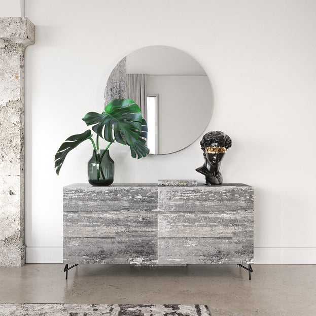 Nova Domus Aria Italian Modern Matt Grey Dresser - MONAVILLA