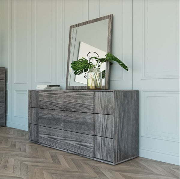 Nova Domus Asus Italian Modern Elm Grey Dresser - MONAVILLA