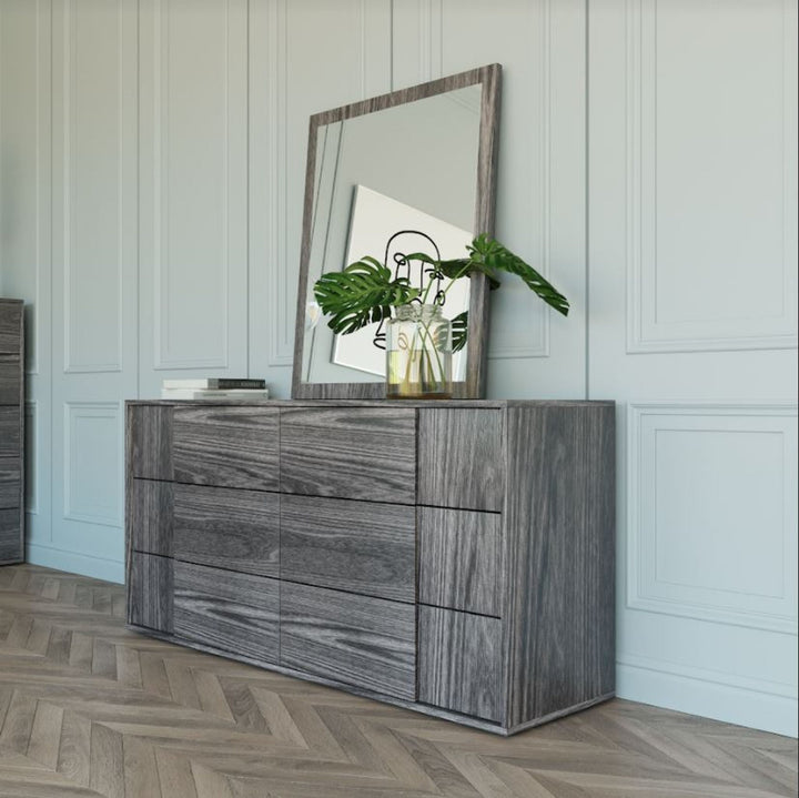Nova Domus Asus Italian Modern Elm Grey Dresser - MONAVILLA