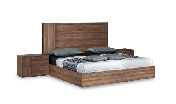 Nova Domus Asus Eastern King Italian Modern Walnut Bedroom Set - MONAVILLA