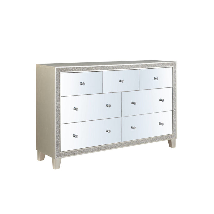 ACME Sliverfluff Mirrored & Champagne Finish Dresser Model BD00246 - MONAVILLA