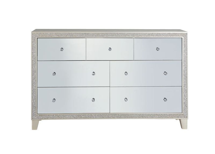 ACME Sliverfluff Mirrored & Champagne Finish Dresser Model BD00246 - MONAVILLA