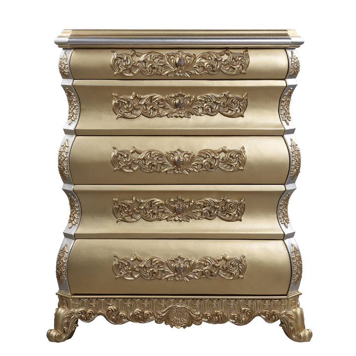 ACME Seville Gold Finish Chest Model BD00455 - MONAVILLA