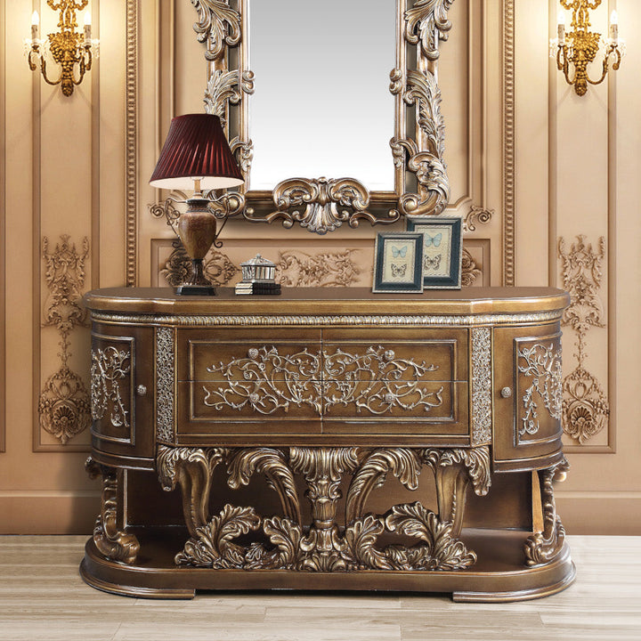 ACME Constantine Brown & Gold Finish Dresser Model BD00474 - MONAVILLA