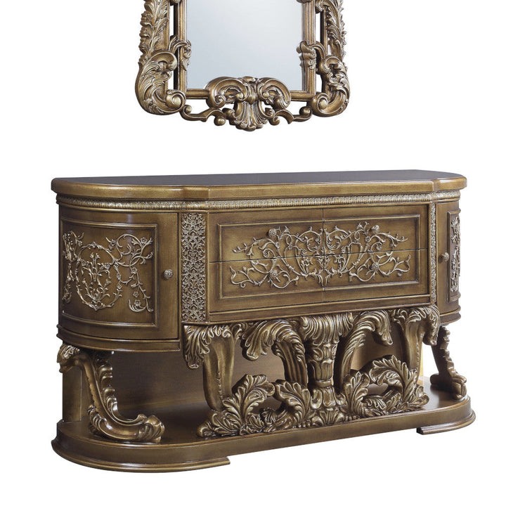 ACME Constantine Brown & Gold Finish Dresser Model BD00474 - MONAVILLA