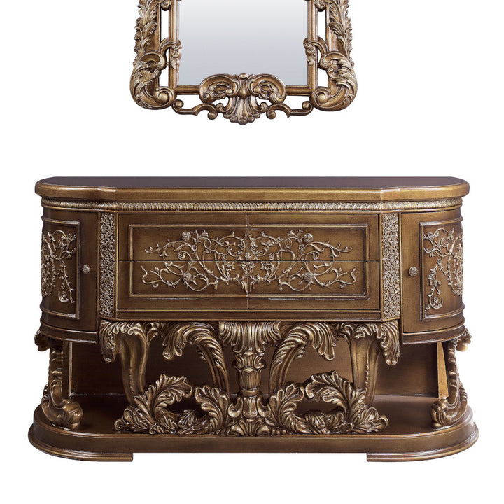 ACME Constantine Brown & Gold Finish Dresser Model BD00474 - MONAVILLA