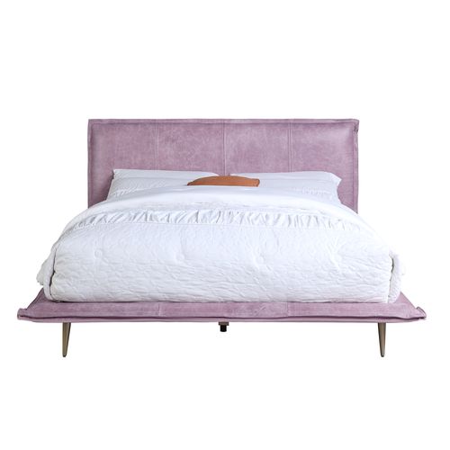ACME Metis Pink Top Grain Leather Queen Bed Model BD00561Q - MONAVILLA