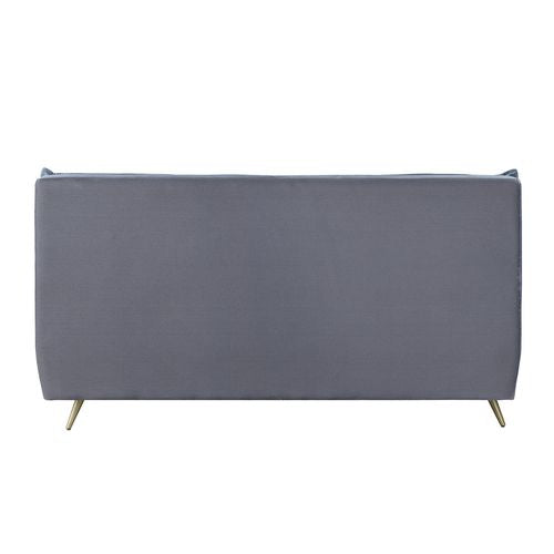 ACME Doris Gray Top Grain Leather Queen Bed Model BD00563Q - MONAVILLA