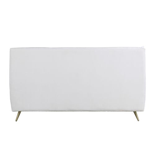 ACME Doris Vntage White Top Grain Leather Queen Bed Model BD00565Q - MONAVILLA