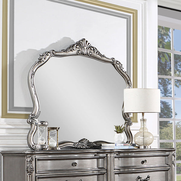 ACME Ausonia Antique Platinum Finish Mirror Model BD00605 - MONAVILLA