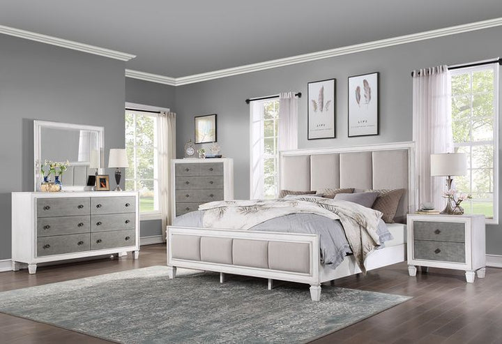 ACME Katia Rustic Gray & White Finish Dresser Model BD00663 - MONAVILLA