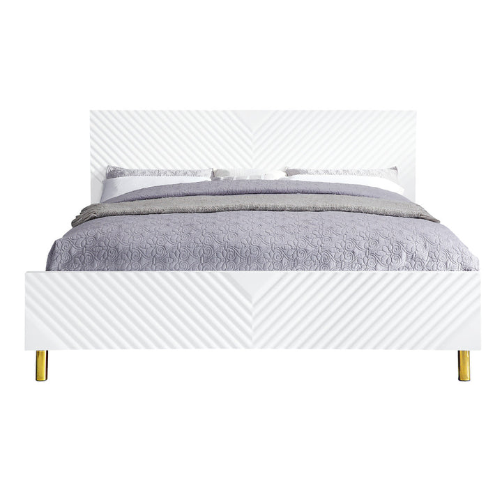 ACME Gaines White High Gloss Finish Bed Model BD01034 - MONAVILLA