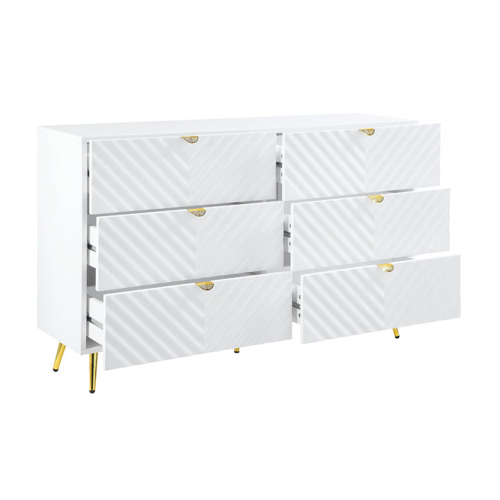 ACME Gaines White High Gloss Finish Dresser Model BD01037 - MONAVILLA