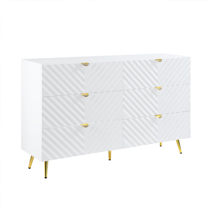 ACME Gaines White High Gloss Finish Dresser Model BD01037 - MONAVILLA