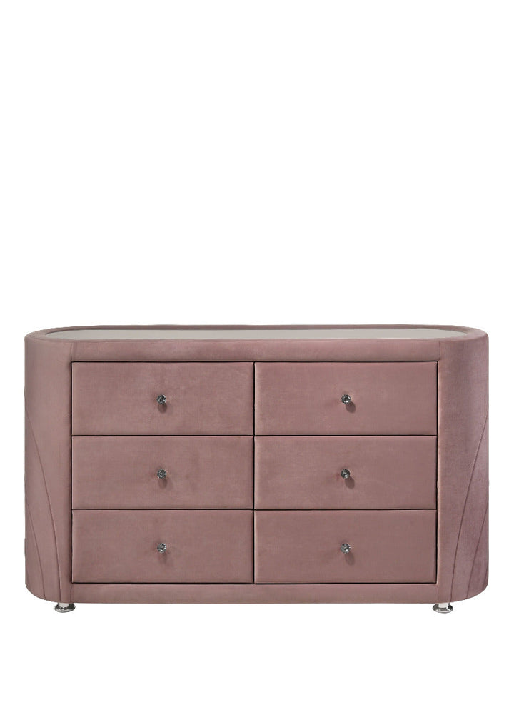 ACME Salonia Pink Velvet Dresser Model BD01186 - MONAVILLA