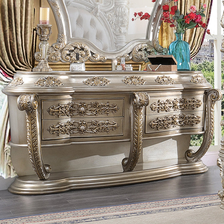 ACME Danae Champagne & Gold Finish Dresser Model BD01237 - MONAVILLA