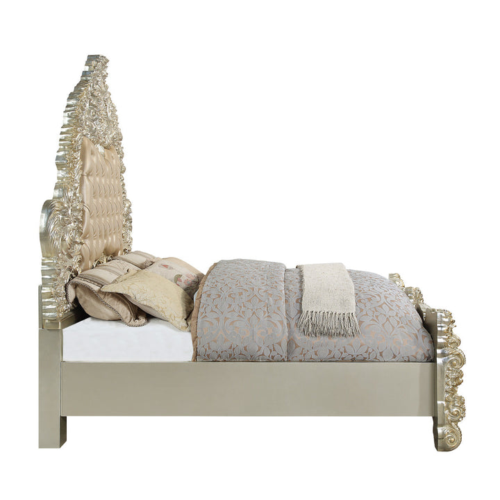 ACME Sorina PU & Antique Gold Finish Bed Model BD01241 - MONAVILLA
