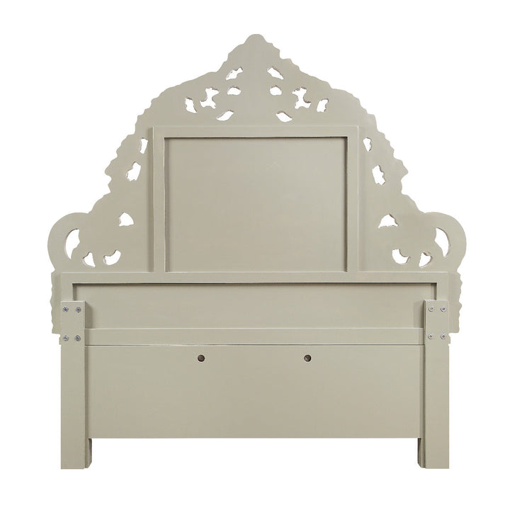 ACME Sorina PU & Antique Gold Finish Bed Model BD01241 - MONAVILLA