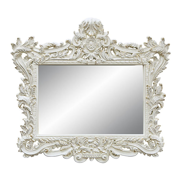 ACME Adara Antique White Finish Mirror Model BD01250 - MONAVILLA