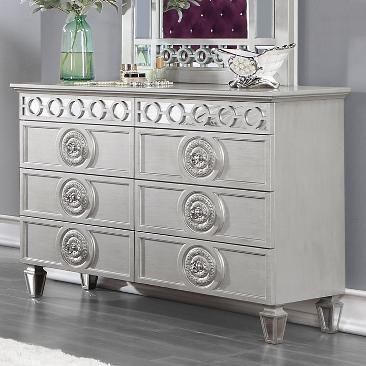 ACME Varian Silver & Mirrored Finish Dresser Model BD01281 - MONAVILLA