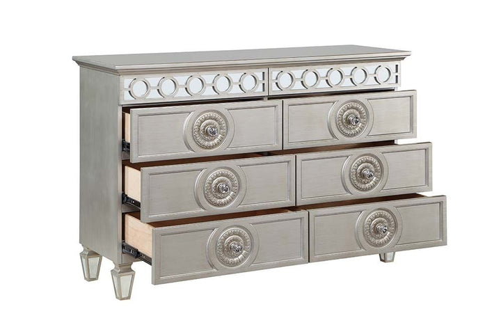 ACME Varian Silver & Mirrored Finish Dresser Model BD01281 - MONAVILLA