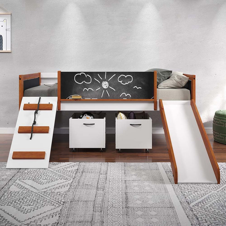 ACME Aurea Cherry Oak & White Finish Storage Model BD01410 - MONAVILLA