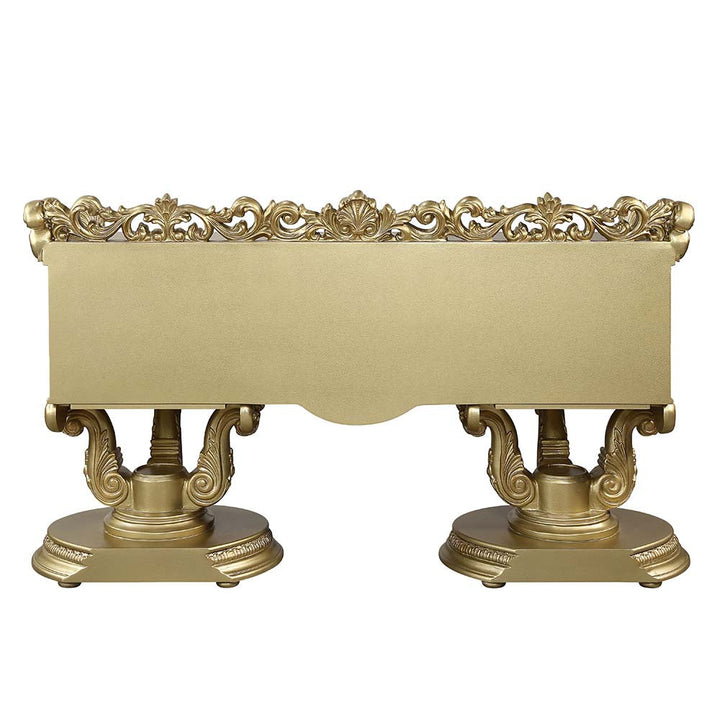 ACME Bernadette Gold Finish Bernadette Vanity Desk Model BD01477 - MONAVILLA