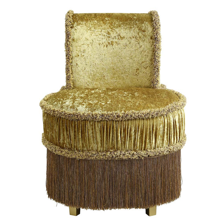ACME Bernadette Gold Finish Bernadette Vanity Stool Model BD01478 - MONAVILLA
